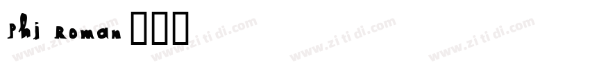 Phi Roman字体转换